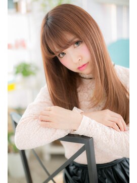 ヘアアンドビューティー ミック(Hair & Beauty miq) 夢見るドーリー♪シースルー艶カラー大人ガーリーストレートa