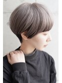 大人可愛い20代30代40代黒髪前下がりショートボブ丸みショート◎