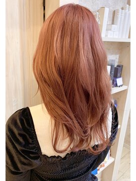 キャアリー(Caary) 福山市美容室Caary 韓国風フレッシュピンクカラー