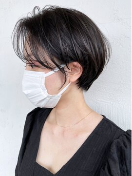 アイティーバイアルバム 藤沢店(IT by ALBUM) カールショート_ショコラベージュボブルフベビーバング_ba343551