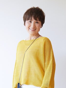 えがお美容室 【えがお美容室】50代60代の方に◎ベージュカラーショート