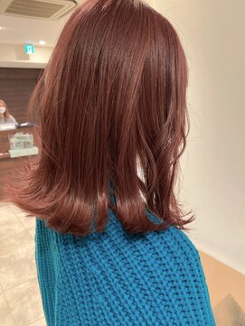 ジャム(Jam) 切りっぱなしボブ×モーブピンクカラーで冬色に★中村大輔