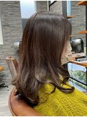ロングレイヤー×30代ナチュラルなデジタルパーマ