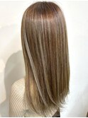 ストレートでも結んでも色気ハイライト 美髪 20代30代40代