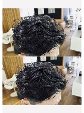 トランクサロンカッパード 大人ウェーブパーマ＋大人ツーブロック