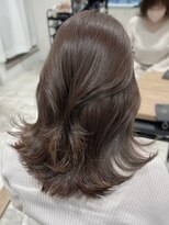 韓国くびれヘア 大人ガーリー チョコレートカラー 学割U24