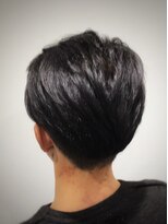 スカイブルー(Sky Blue)&nbsp;7：3スタイル　ツーブロック