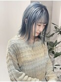 ケアブリーチ　アッシュカラー　透明感カラー