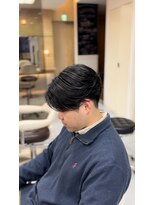 アッシュ 桜木町店(Ash)&nbsp;ニュアンスパーマセンターパートセンター分けメンズカット横浜