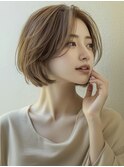 ◎暗めカラーグランマッシュフェイスフレーミングデザインカラー