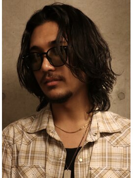 ヘアカロン 熊本本店(Hair CALON) メンズミディアムパーマロン毛パーマワンカールパーマ