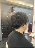 波巻きパーマ