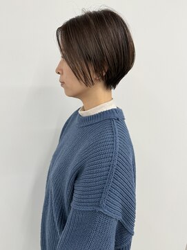 ノウハウ タニマチ(KNOWHOW tanimachi) ハンサムショート　白髪ぼかしグレージュ　白髪率10～20%