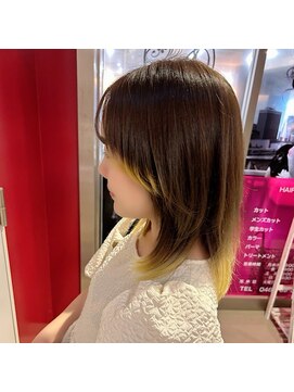 アイズ 渋沢(AIZU) エンドカラー　イエロー