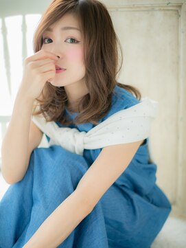 モッズヘア 福岡天神店 mod's天神/マロンベージュ透明感細めハイライト小顔ミディアムa