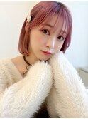 韓国ボブ/切りっぱなしボブ/タッセルボブ/透明感カラー/Minori
