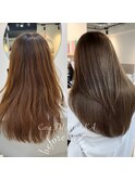 パサパサ広がる髪もこれで解決♪《髪質改善うる艶ストレート》