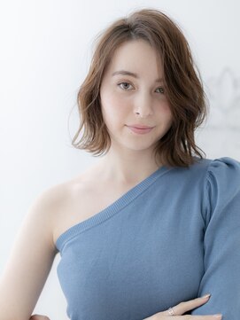 ヘアスタジオ ガロウ(hair stuido garou) くびれヘア/アプリコットオレンジ/ハイライトカラー/盛岡90