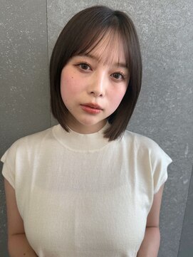 ロンドプランタン 恵比寿(Lond Printemps) ミディアムボブ/顔周り/韓国/ボブ/レイヤーカット/前髪/カラー