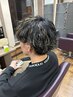 【メンズ】カット+波巻きパーマ