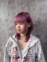 カプセル(capsule) ピンク × レイヤーカット