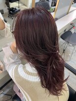 ブレンド 渋谷(BLend)&nbsp;ハイライトミディアムヘア暗めカラーオリーブグレー