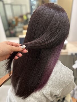 インナーカラー×ピンクラベンダー