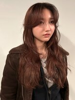 ノラ ヘアーサロン(NORA HAIR SALON)&nbsp;【大久保】海外ガールの動きのあるレイヤーと暖色ブラウン