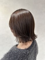 アース 新越谷店(HAIR&MAKE EARTH)&nbsp;切りっぱなしボブレイヤー×大人艶ブラウン