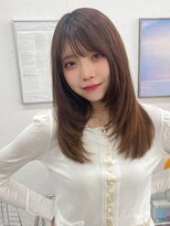 ハニーシブヤ(HONEY shibuya)&nbsp;セミロングレイヤー/ミディアムレイヤー/ラベンダーグレー3