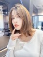 ファンナギンザ(FaNNa ginza)&nbsp;くびれミディアムヘアにたっぷりのレイヤーで透明感な束感を