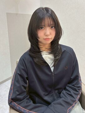 ジーナ 札幌大通(Zina) 美髪*サイドウルフレイヤー*暗髪グレージュ*Zina札幌大通