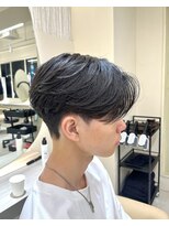 ニコトウキョウ 新宿(nico TOKYO) 刈り上げセンターパートテーパーフェードカットニュアンスパーマ