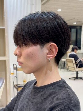 ハイプ メン 藤沢(HYPE MAN) ラウンドマッシュ韓国シースルーマッシュメンズカット