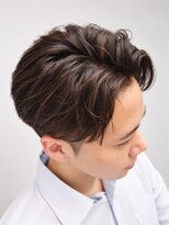 メンズ レオ 南森町店(men's LEO)&nbsp;「かきあげ×茶色メッシュナチュラルヘア」