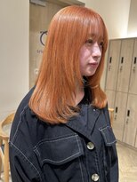 トリッカ 銀座(tricca)&nbsp;オレンジベージュ/ブリーチカラー/ハイトーン/ダブルカラー