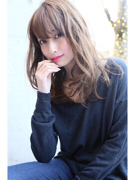 ロエナ(ROENA) 2030代40代50代ウエーブミディアム似合わせカットメルティカラー