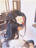 ハーフアップ