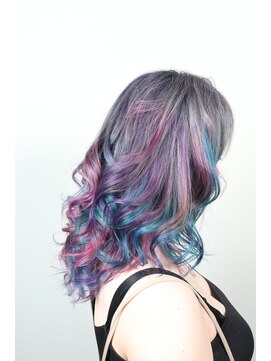 クリップ ジョイント ゴッド(CLIP JOINT GOD) シルバーヘア&インナーパステルメッシュ