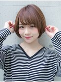 ナチュラルミニマムショートボブ