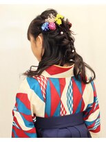 美容室 びゃんびゃん 社店&nbsp;小学校卒業式袴に似合うハーフアレンジ
