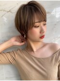 イメチェンしやすい可愛いも綺麗も手に入る丸みショートボブ