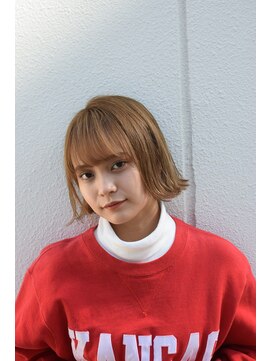 ミエルヘアーエスト 新宿店(mielhair est) 外ハネ切りっぱなしボブ【新宿】