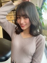 ワンス(Once)&nbsp;21`aw10Lvオリーブラテカラー×肩上ボブONCE代表KOHEI