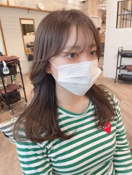 ボトムス(BOTTOMS) ハイトーンミルクティーベージュカラーと韓国ヘア!