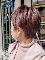 リンサロン(RIN salon) 小顔ショート×ピンクベージュ/パーマショート/丸みショート