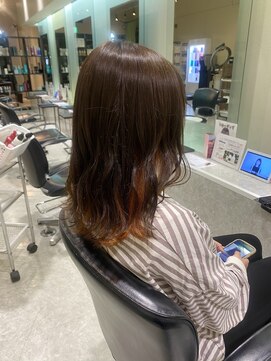 リー 尼崎(Lee) インナーカラーオレンジデザイン