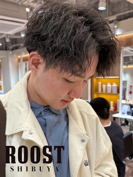 ルースト 渋谷店(ROOST) ツイストスパイラルパーマ×アップバングヘア