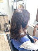 白髪ぼかしハイライト脱白髪染めカラー似合わせカット大人ミディ