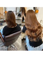 エクステ専門店あるじゃんすー 小倉店&nbsp;ハニーベージュ#シールエクステ#韓国#小顔#ヨシンモリ#小倉